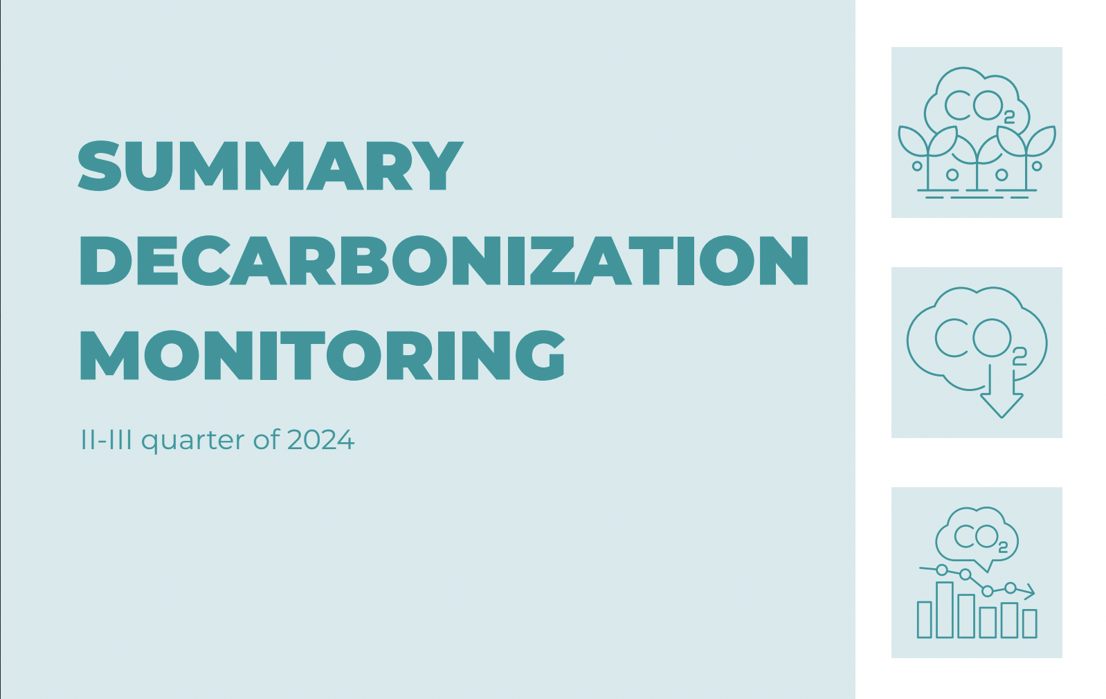 Summary decarbonization monitoring ІІ-ІІІ quarter of 2024